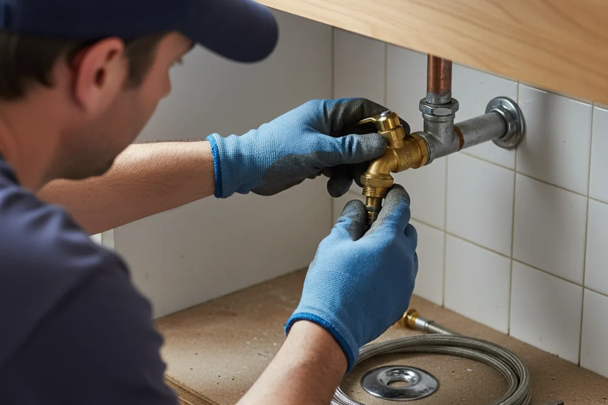 Shutoff valve and fitting work during Emergency Plumbing in Richboro